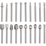 Lime rotative 20 pices, jeu de limes en carbure, ttes de lime rotatives hss, outil rotatif , outil ...