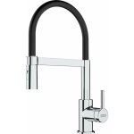 Franke - lina - mitigeur d'vier fc 6085. 031 avec un bras flexible, chrome / noir 115. 0626. 085