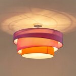 Lindby - plafonnier tissu � intensit� variable 'melia' en textile pour salon & salle � manger