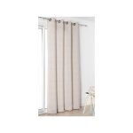 Linder - rideau tamisant ethnique - 140x240cm - ecru