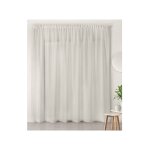 Voilage blanc en galon fronceur - 300x240cm - blanc