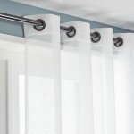 Linder voilage tamisant, kaolin blanc cru l. 150 x h. 240 cm