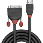 C�ble hdmi vers dvi - d, ligne noire, 3 m - lindy