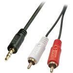 Cble de raccordement lindy 35685 cinch - rca / jack audio [2x cinch - rca mle - 1x jack mle 3. 5 mm] ...