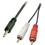 Cble de raccordement lindy 35685 cinch - rca / jack audio [2x cinch - rca mle - 1x jack mle 3. 5 mm] ...