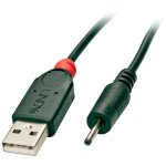 C�ble usb usb 2. 0 usb - a m�le, connecteur dc 2, 5 mm 1. 50 m noir 70265 s218362 - lindy