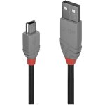 C�ble usb usb 2. 0 usb - a m�le, usb - mini - b m�le 0. 50 m noir, gris 36721 s214052 - lindy