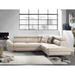 Bestmobilier - linea - canap d'angle droit convertible - 5 places - avec ttires