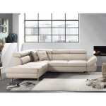 Bestmobilier - linea - canap d'angle gauche convertible - 5 places - avec ttires
