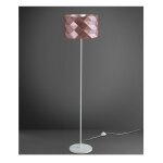 Linea zero - lampadaire socle et tige en m�tal rose 40 x 153h cm