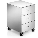 Lineabeta - meuble bas � 3 tiroirs runner avec roulettes en acier