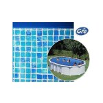 Gre - liner piscine gr� ovale 610 x 375 x h. 132 - mosa�que