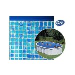 Gre - liner 0, 50 bleu gr�site piscine ovale 7, 30m x 4, 75m x 1, 32m