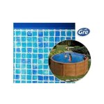 Gre - liner mosaïque pour piscine hors sol ronde pool - dimensions piscine: ø 5, 50 x 1, 32 m Gre - liner mosaïque pour piscine hors sol ronde pool - dimensions piscine: ø 5, 50 x 1, 32 m