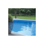 Liner piscine hors sol - diamtre 550 cm - hauteur 122 - 132cm - montage overlap - coloris bleu -