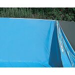Toi - liner piscine hors - sol ronde swimpool luxe 350x132cm couleur bleu