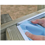 Liner piscine sunbay couleur liner: bleu - dimensions piscine: safran 6, 37 x 4, 12 x 1, 33 m