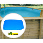Liner piscine ubbink azura hexagonale � 410x120cm 50 / 100�me bleu avant 2006