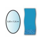 Swimline - liner swirl forme ovale 3. 65x7. 31m pour piscine hors sol li1224sb