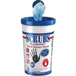 Lingettes nettoyantes scrubs in - a - bucket recipient avec 30 lingettes