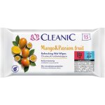 Lingettes rafra�chissantes cleanic - mangue et fruit de la passion - 15 pi�ces