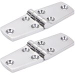 Linghhang - 2 pcs charnire pour navire acier inoxydable 316 102  38 mm charniere porte placard utilis ...