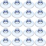 Linghhang - 20 ventouses en plastique ventouse transparente sans crochet ventouses de tte de champignon ...