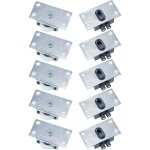 Linghhang ? lot de 5 galets de roulement pour portes coulissantes ? acier inoxydable et nylon ? silencieux ...
