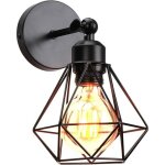 Linghhang - applique murale interieur vintage industrielle plafonnier luminaire en mtal lampe murale ...