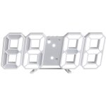 Linghhang - horloge murale digitale led 3d 12 / 24 heure temperature date affichage temps mmoire fonction ...