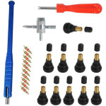 Linghhang - outil d'installation de valve de pneu sans chambre � air de pneu de voiture cl� � noyau de ...
