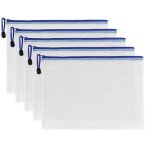 Linghhang - pochette document, 5pcs document dossier pochette pvc zip, a5 pochette dossier sachets pour ...