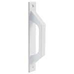 Linghhang - poigne droite blanche en aluminium pour portes coulissantes ou battantes de passage - 198 ...