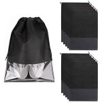 Linghhang - sac à chaussures de voyage 10pcs avec fenêtre transparante sac de rangement anti - poussière ... Linghhang - sac à chaussures de voyage 10pcs avec fenêtre transparante sac de rangement anti - poussière ...