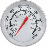 Thermomètre pour barbecue, thermomètre de four en acier inoxydable max 500°c / 1000°f affichage analogique ... Thermomètre pour barbecue, thermomètre de four en acier inoxydable max 500°c / 1000°f affichage analogique ...