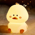 Linghhang - veilleuse led en forme de canard mignon, style color, avec tlcommande, rechargeable par ...