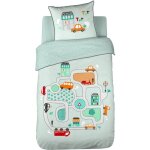 Parure de lit a toute allure coton 140x200 cm