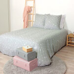 Linnea - parure de lit microfibre pisa 260x240 cm