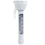Thermomtre flottant blanc pour piscine avec cordon linxor
