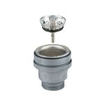 Lira - bonde d'évier 90 mm, panier manuel, plateau inox 115 mm, sans trop plein Lira - bonde d'évier 90 mm, panier manuel, plateau inox 115 mm, sans trop plein