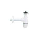 Siphon � bouteille pour lavabo avec bonde dimensions : 1 1 / 4 x 32