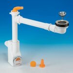 Lira spa - kit siphon gain de place pour viers avec bonde gain de place zio 1nt blanc - 40