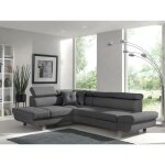 Bestmobilier - lisbona - canap d'angle gauche convertible - 5 places - avec ttires