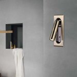 Liseuse avec interrupteur cach� projet d'h�tel applique murale encastr�e liseuse de chevet led 3w lumi�re ...