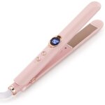 Lisseur et boucleur 2 en 1, lisseur avec �cran led, plaques en c�ramique, chauffe rapide, 12 r�glages ...