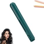 Lisseur et boucleur 2 en 1, mini lisseur sans fil, vert