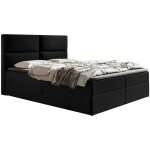 Coral lit boxspring avec matelas - lit 140x200 cm, lit adulte avec rangement, surmatelas, tissu velours ...