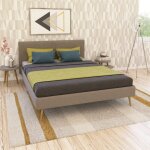 Le quai des affaires - lit 160x200 sommier inclus gwendal beige