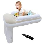 Lit d'avion gonflable pour enfants, repose - pieds portable pour que les enfants puissent s'allonger ...