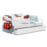 Kids literie - lit banquette neli cars 80x160 blanc livré avec sommiers, tiroir et matelas en mousse ... Kids literie - lit banquette neli cars 80x160 blanc livré avec sommiers, tiroir et matelas en mousse ...